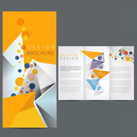 24054090 - yellow business brochure